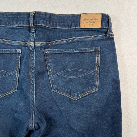 Abercrombie and Fitch Jeans Womens 29 Blue Skinny Low Rise Dark Wash Stretch - Picture 12 of 13